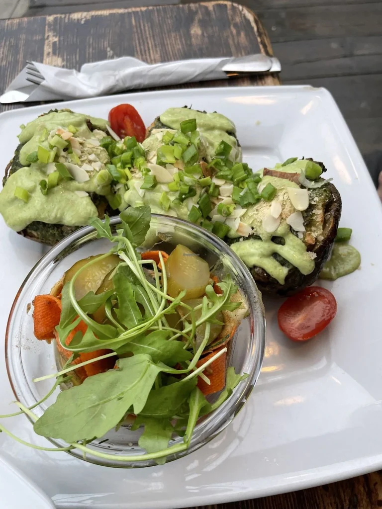 Meal at Veg Miasto in Warsaw, the best vegan-friendly restaurant in Warsaw.