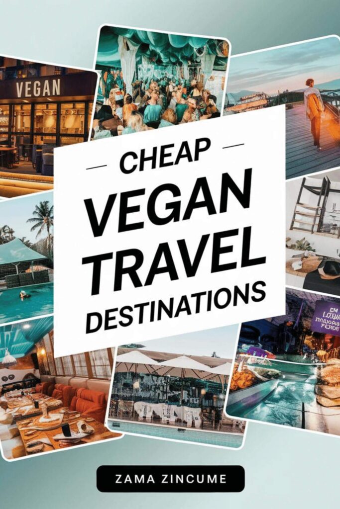 Cheap vegan travel guide eBook for a vegan traveller by Zama Zincume.