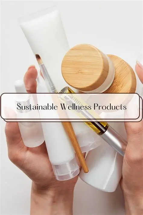 an image of sustainable wellness products